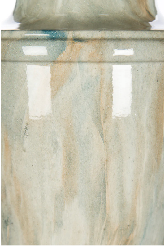 Green Marble Temple Jar