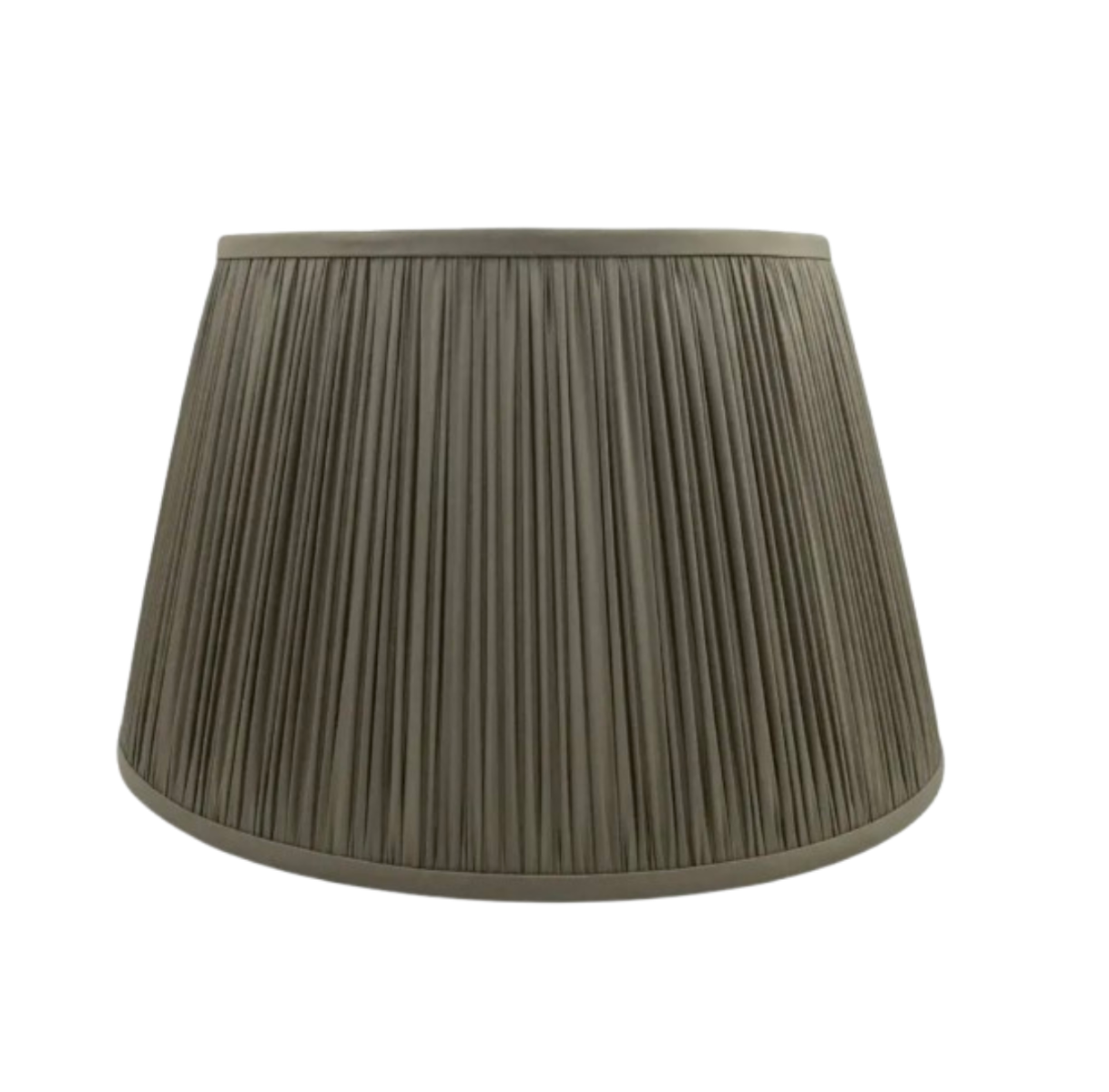 Brown Shirred Silk Shade